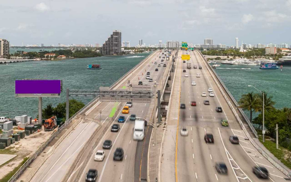 Photo of a billboard in Miami Beach