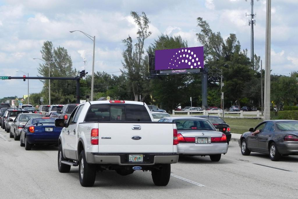 Photo of an outdoor ad in Coral Springs