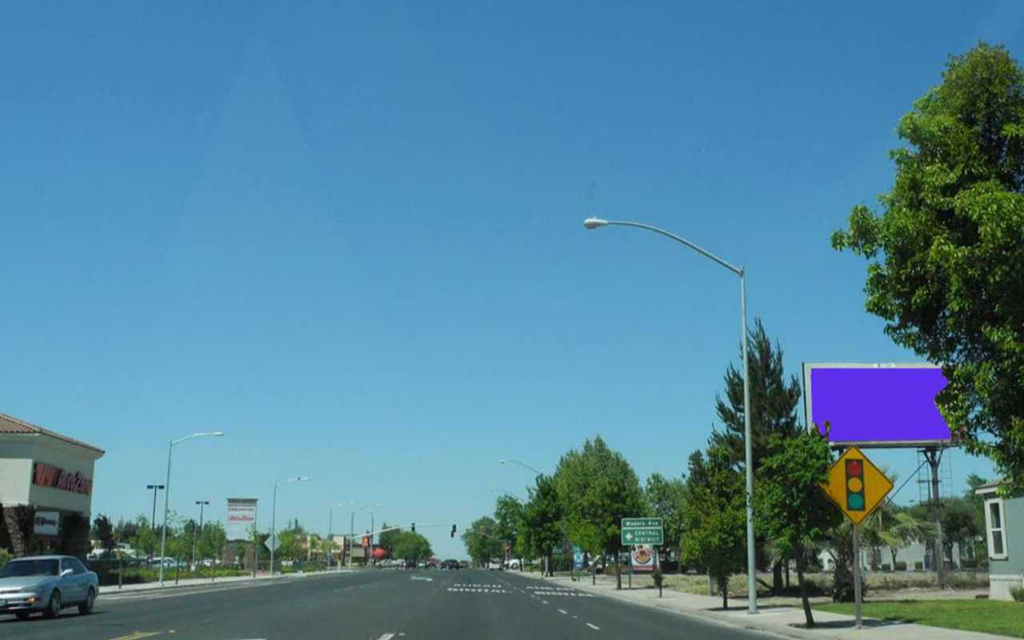 Photo of a billboard in Kerman