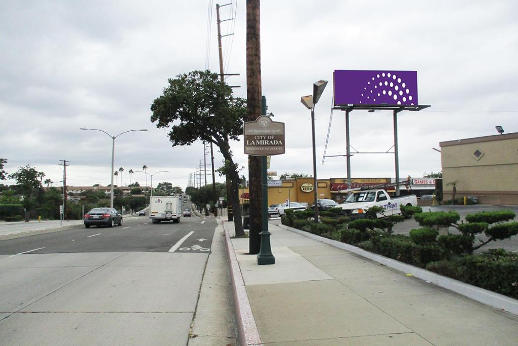 Photo of an outdoor ad in La Mirada