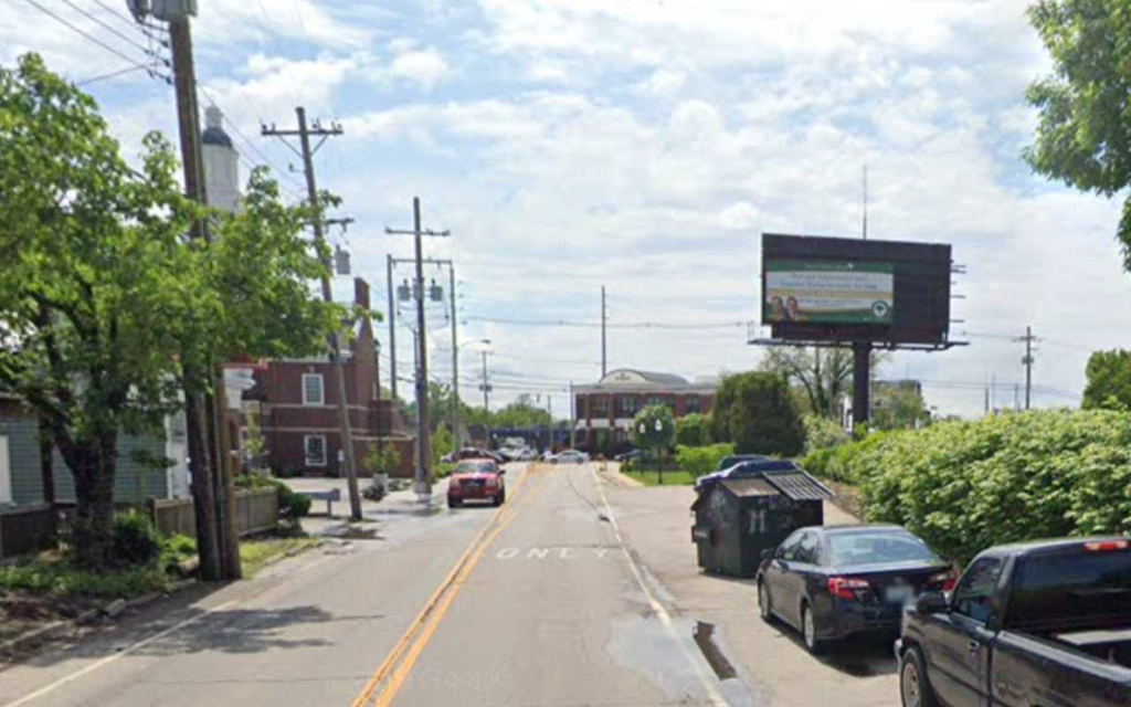 Photo of a billboard in Masonic Widows and Orphans Home