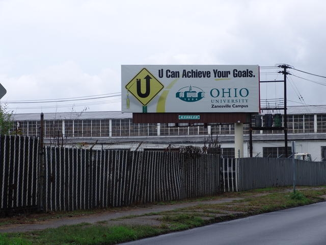 Photo of an outdoor ad in Zanesville