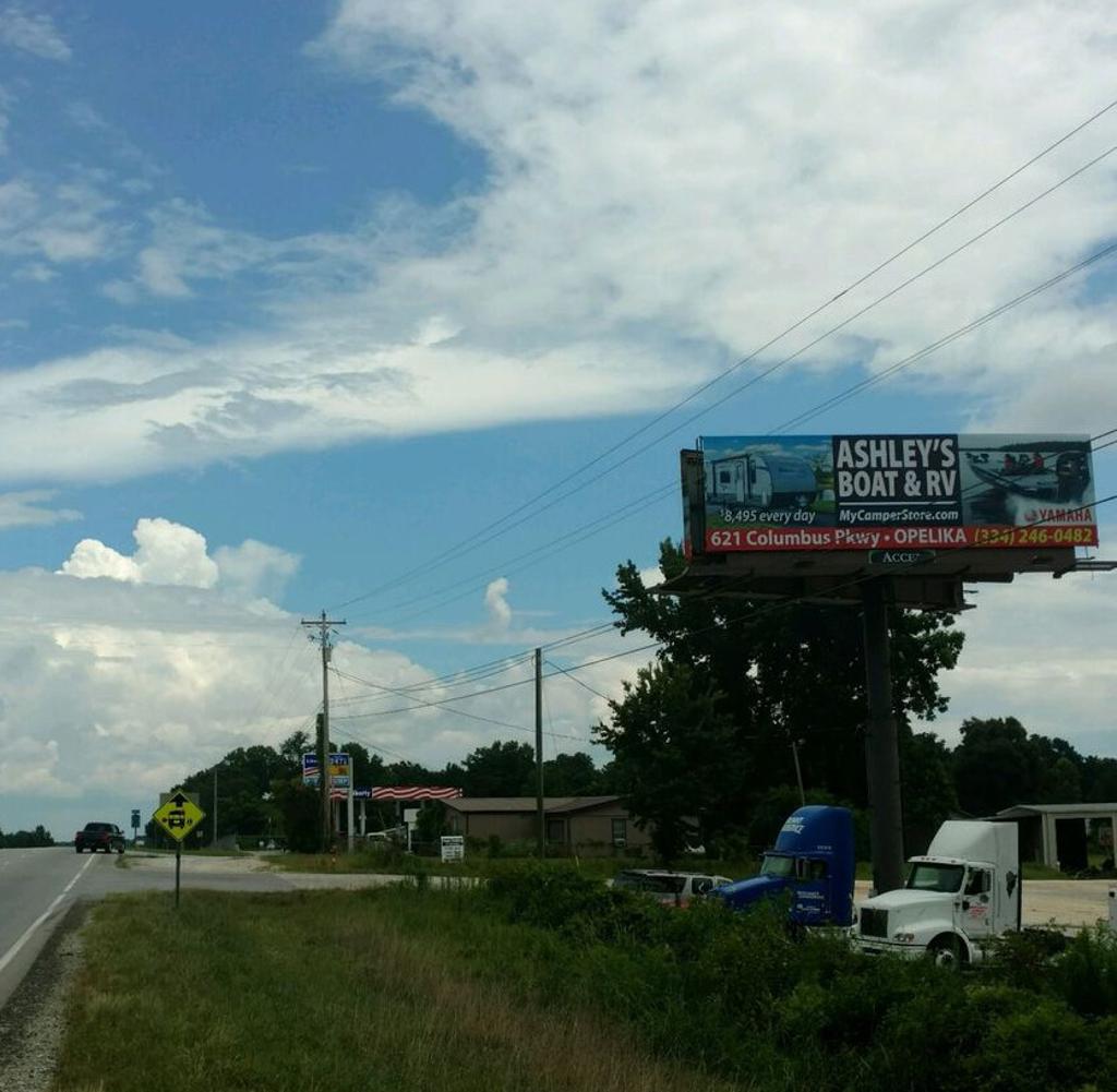 Photo of a billboard in Opelika