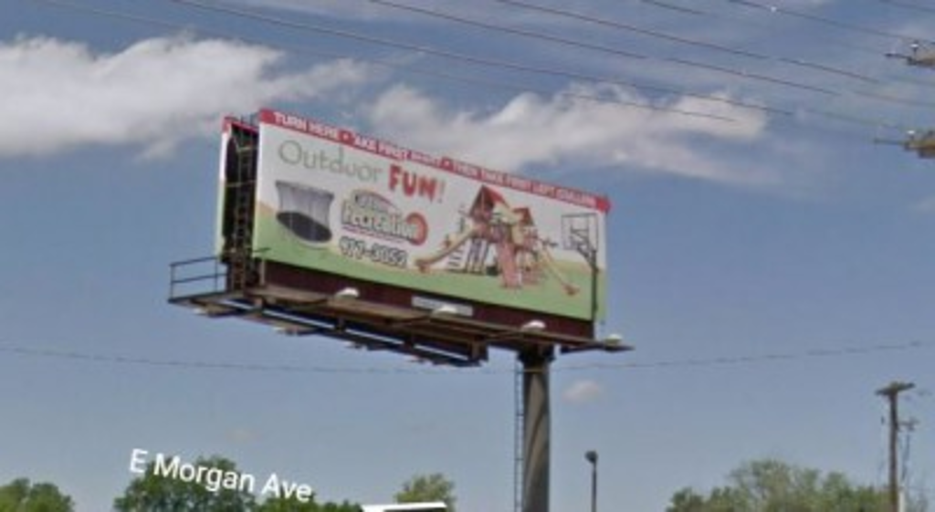 Photo of a billboard in Baskett