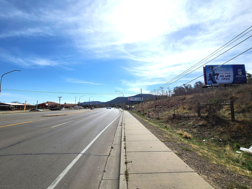 Photo of a billboard in Mescalero