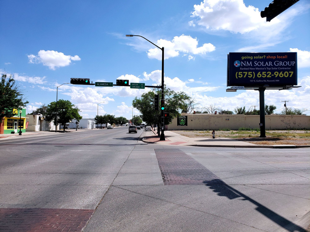 Photo of a billboard in Roswell