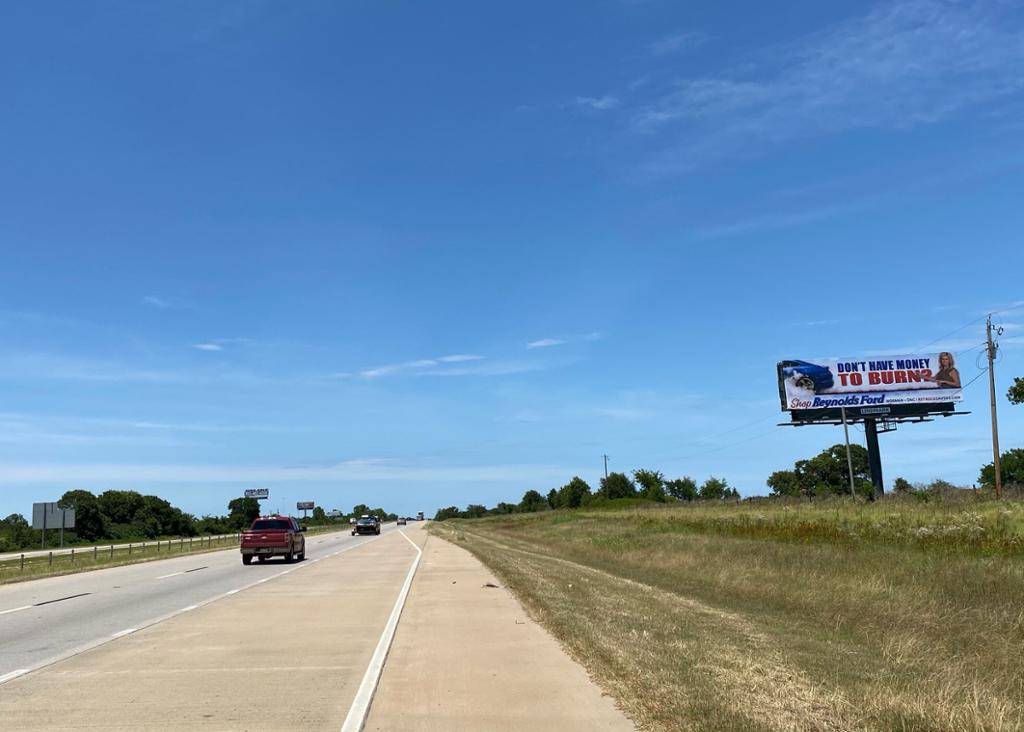 Photo of a billboard in Thackerville