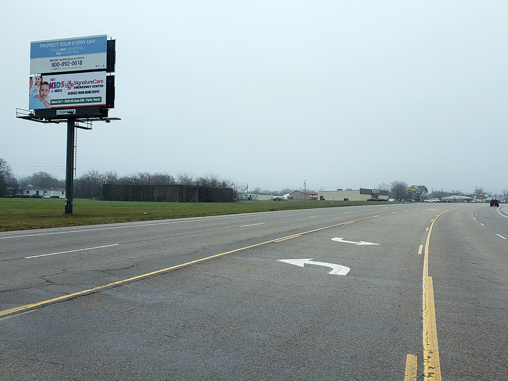 Photo of a billboard in Rufe