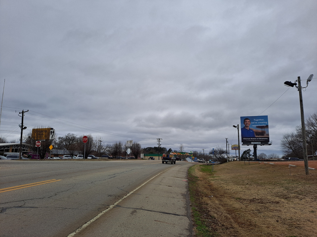 Photo of a billboard in Antlers