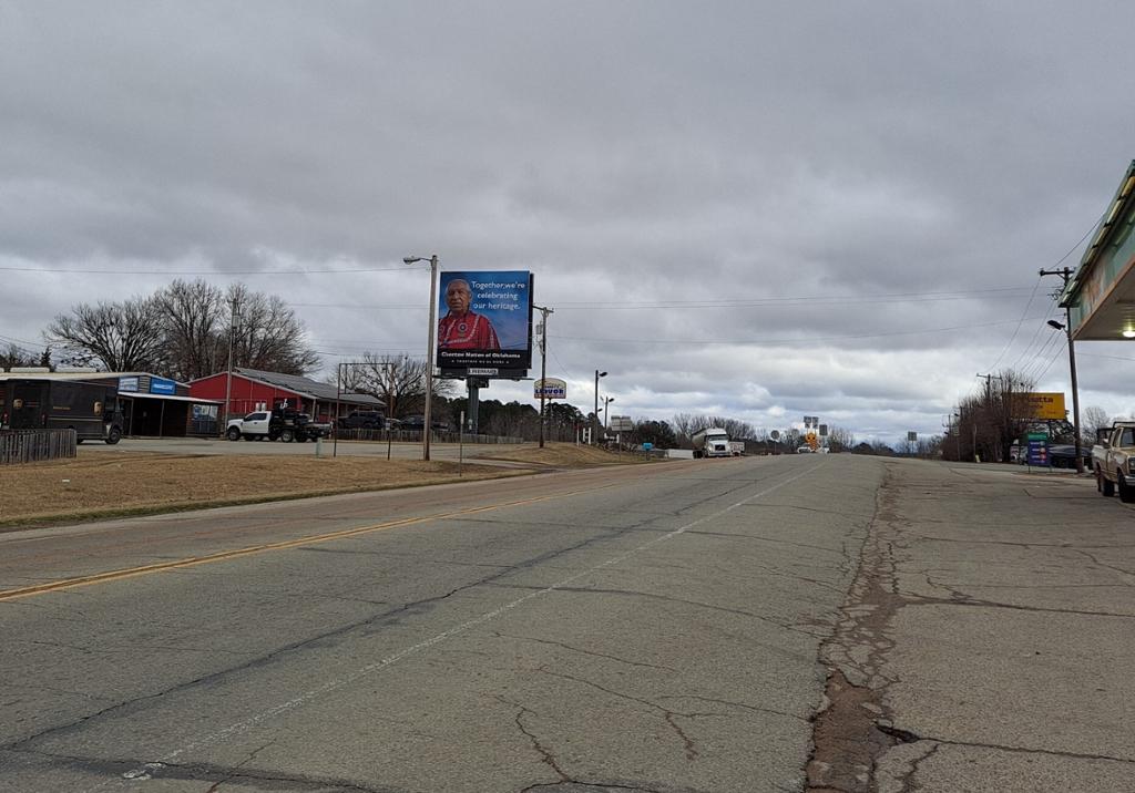 Photo of a billboard in Antlers