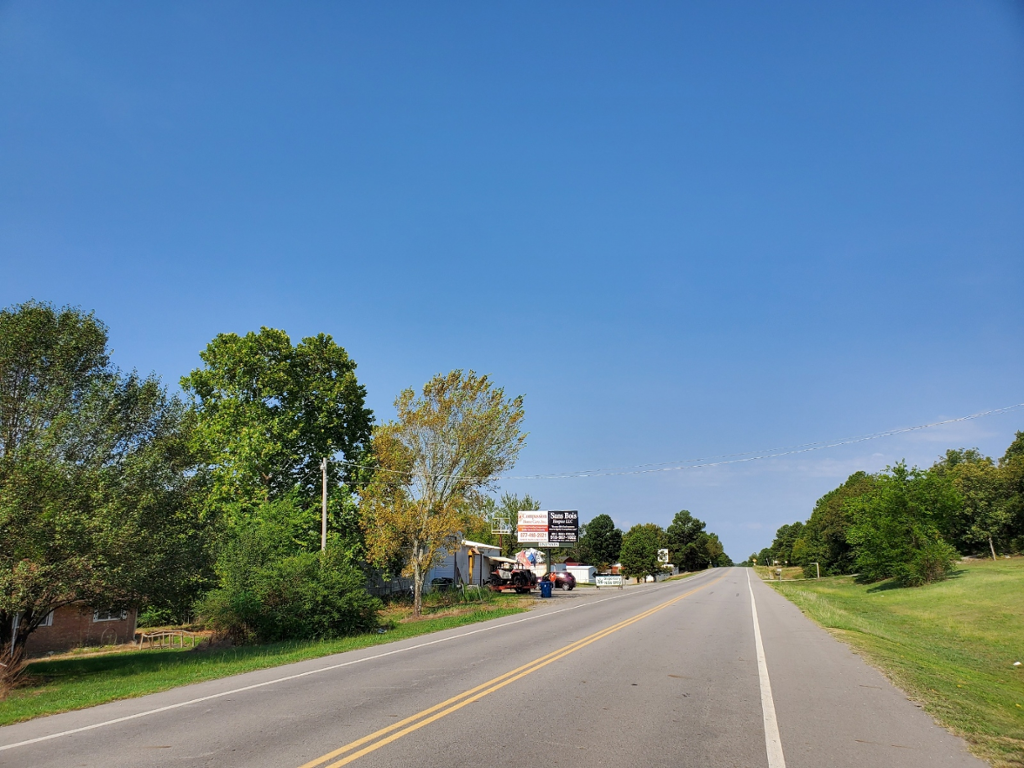 Photo of a billboard in Tuskahoma