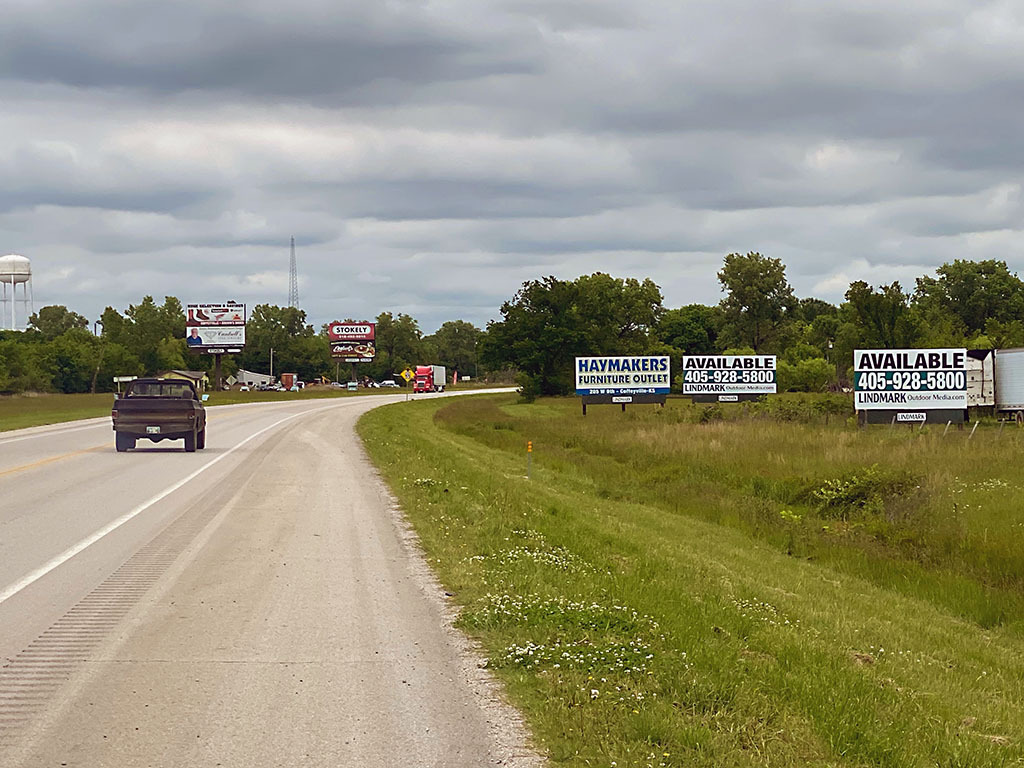 Photo of a billboard in Lenapah