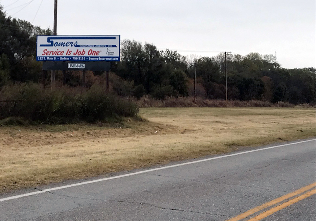 Photo of a billboard in Bradley