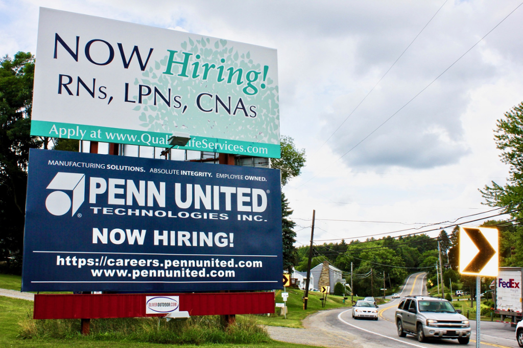 Photo of a billboard in West Sunbury