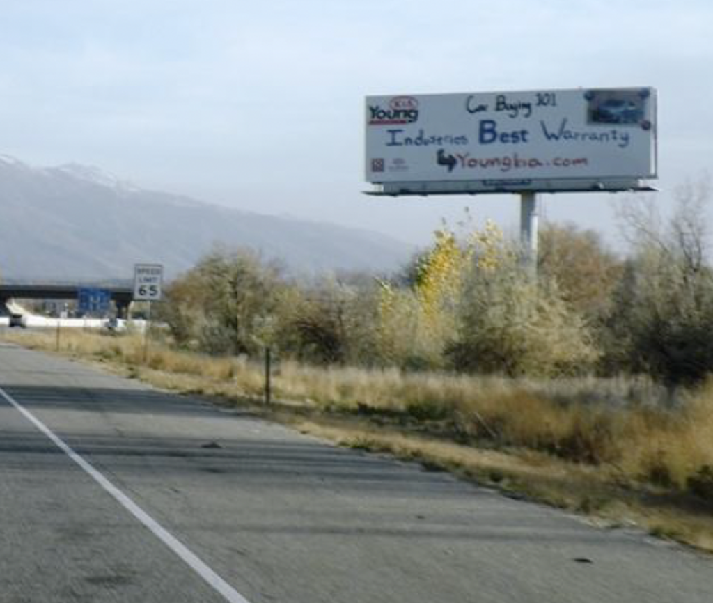 Photo of a billboard in Harrisville