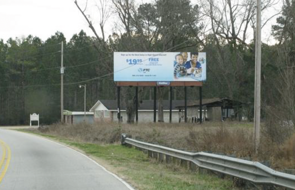 Photo of a billboard in Russellville