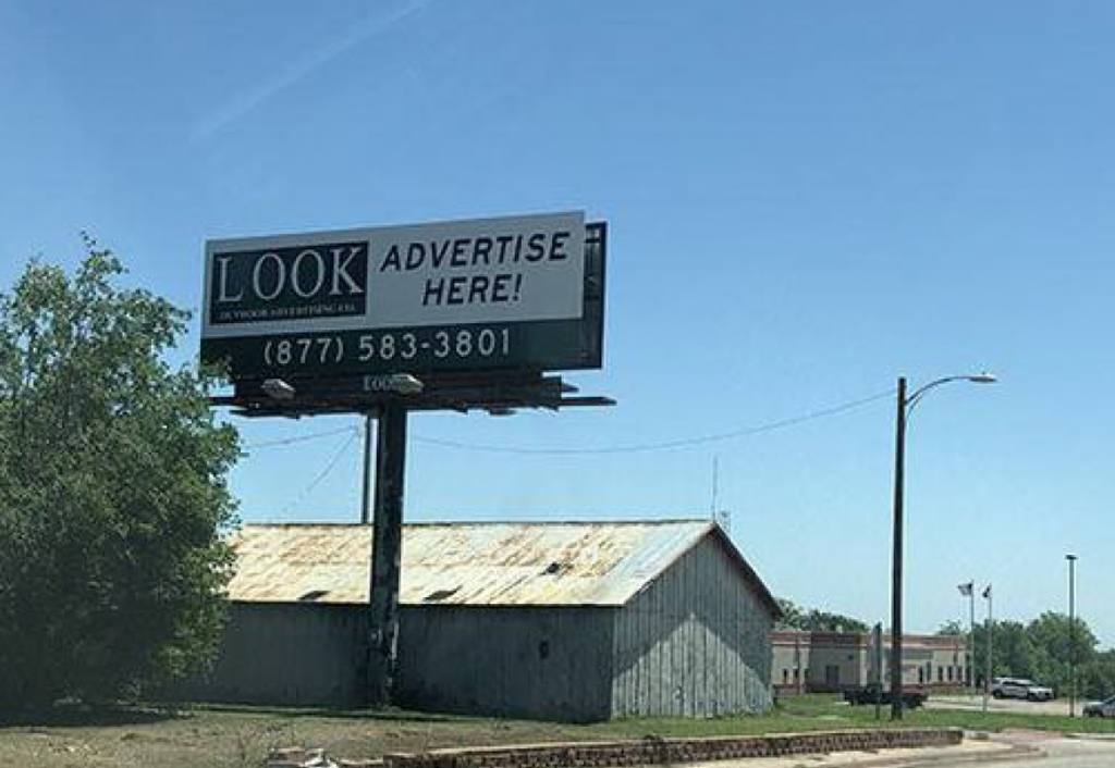 Photo of a billboard in Hollis