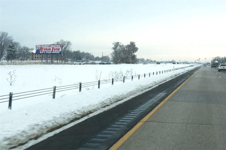 Photo of a billboard in Roy