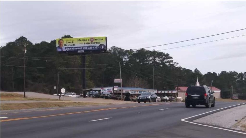 Photo of a billboard in Jacksons' Gap