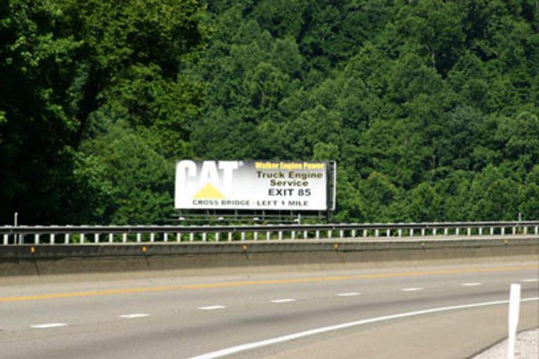 Photo of a billboard in Cabin Creek